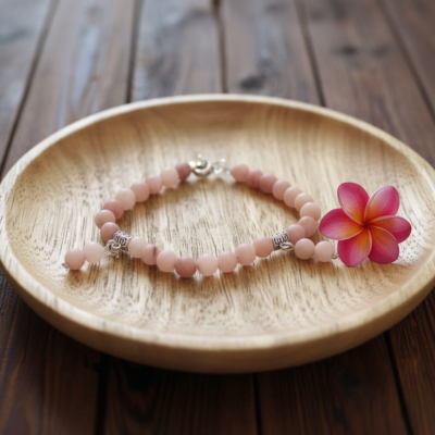 Bracelet - Cherry Quartz – Heart Balance  (8mm)