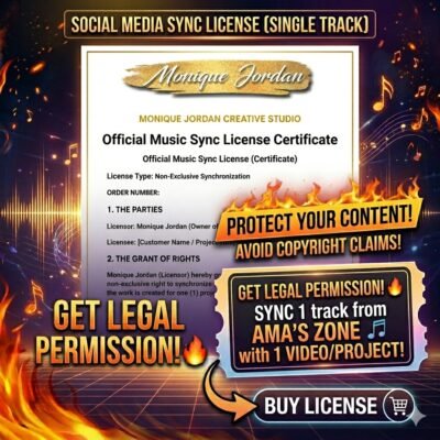 Social Media Sync License (Single Track)